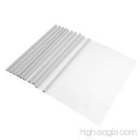 uxcell 10 Pcs Plastic Business Clear Sliding White Bar A4 Paper File Folder Cover - B00G9JP5N8