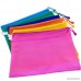 Winnerbe File Bags Premium Quality Poly Envelope Document File Folder With Double Layer Zippered Mesh A4 Size Water/tear Resistant(Color:Random) (5PCS) - B06XT371F1