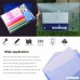 YoungRich 24 PCS File Bag A4 Size Transparent Envelop Document File Folder Bag Pouch with Snap Button Assorted 6 Color for Organizing Documents Letters Files Storing Items Home Office School 32x22.5cm - B07D2BFH13
