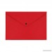 Zhi Jin 2Pcs Soft Felt Envelope A4 Document Folder File Organizer Bag Briefcases with Snap Button Travel Gift Red - B073SSKLQD