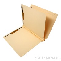 14 Pt. Manila Classification Folders  Full Cut End Tab  Letter Size  1 Divider (Box of 25) - B00LG6LRAY