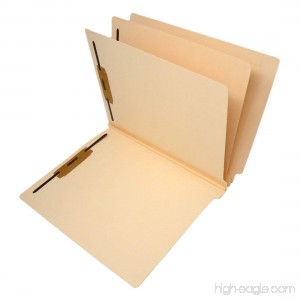 14 Pt. Manila Classification Folders Full Cut End Tab Letter Size 2 Divider (Box of 15) - B00LG6LU9M