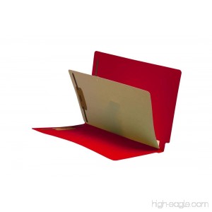 14 Pt. Red Folders Full Cut End Tab Letter Size 1 Divider Installed Mylar Reinforced Spine (Box of 40) - B00VMM9ETI