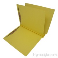 14 Pt. Yellow Classification Folders  Full Cut End Tab  Letter Size  1 Divider (Box of 25) - B00VMLGRPS