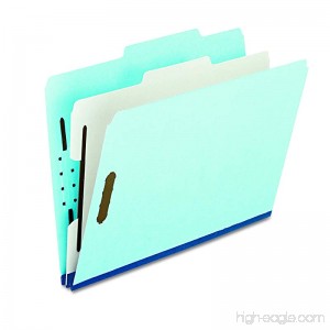 Pendaflex Pressboard Classification Folders with Dividers 1 Divider Letter size Blue 10 Per Box (9200 2/5RC-P1) - B000WLFS1S