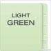 Pendaflex Pressboard End-Tab Classification Folders Legal Size 1 Divider 2.5 Expansion Light Green Straight Cut 10/BX (23314) - B000AN1Q4G