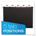 Pendaflex Reinforced Hanging Folders Letter 1/5 Tab Black (ESS415215BLA) - B002VD02WK