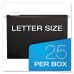 Pendaflex Reinforced Hanging Folders Letter 1/5 Tab Black (ESS415215BLA) - B002VD02WK