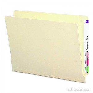 Smead End Tab File Folder with Antimicrobial Product Protection Shelf-Master Reinforced Straight-Cut Tab Letter Size Manila 100 per Box (24113) - B00016ZLH0