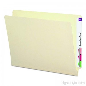 Smead End Tab Heavyweight File Folder Shelf-Master Reinforced Straight-Cut Tab Letter Size Manila 50 per Box (24210) - B00008XPLQ
