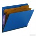 Smead End Tab Pressboard Classification File Folder with SafeSHIELD Fasteners 2 Dividers 2 Expansion Letter Size Dark Blue 10 per Box (26784) - B000E27UDO