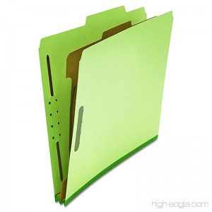 Universal 10251 Pressboard Classification Folder Letter Four-Section Green (Box of 10) - B001TQFQAI