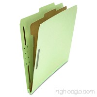 Universal 10253 Pressboard Classification Folder  Letter  Four-Section  Gray-Green (Box of 10) - B0013CPYGY