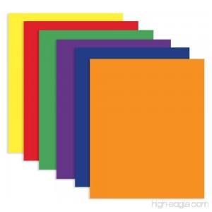 4 Pk Bazic 2-Pocket Portfolios Assorted Colors - B00M4CSDCO