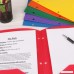 Eagle Plastic Heavy Duty 3-Hole 2-Pocket Folder Letter Size Assorted Colors Fits for 3-Ring Binder 6-Pack - B0757LZF57