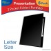 New Generation - Black - 2 Pocket Folder Durable Heavy Duty Glossy Laminated Business Presentation Portfolio Hold Letter Size sheets with a die-cut business card holder 6 Folders per PACK (BLACK) - B01KLMY0ZW