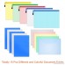 Paxcoo 15 Pcs Document Folder Bags Clear Document Folder with snap Button Document Folder Project Pockets and Zipper File Bags - B07CXNP2FM