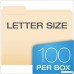 Pendaflex CutLess File Folders with Softer Paper Edges Letter Size Manila 1/3 Cut Tabs in Assorted Positions 100 Per Box (48420) - B00016ZLE8