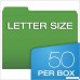 Pendaflex File Folders Letter Size 1/3 Cut Assorted Colors 50 Folders per Box (75706) - B00IT4OXH0
