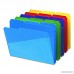 Smead 10540 Slash Pocket Poly File Folders 1/3 Cut Top Tab Letter Assorted (Box of 30) - B0015ZYBV8