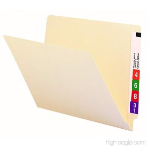 Smead End Tab File Folder Shelf-Master Reinforced Straight-Cut Tab Letter Size Manila 100 per Box (24109) - B00006IF3D