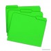 Smead File Folder Reinforced 1/3-Cut Tab Letter Size Green 100 per Box (12134) - B00006IEVK