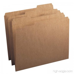 Smead File Folder Reinforced 1/3-Cut Tab Letter Size Kraft 100 Per Box (10734) - B0006BAFDU