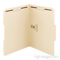 Smead Heavy-Duty Fastener File Folder  2 Fasteners  1/3-Cut Tab  Letter Size  Manila  50 per Box (14600) - B0065CCAU0