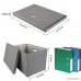 File Storage Box Collapsible Decorative Linen Filing & Storage Portable Office Doucment Organizer | Letter/Legal 2 Pack - B07D8NFYRS