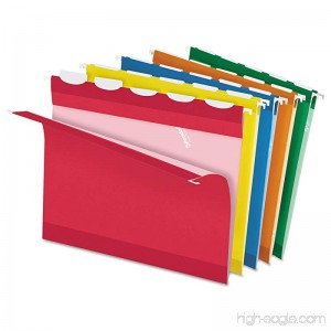 Pendaflex Colored Reinforced Hanging Folders 1/5 Tab Letter Asst 25/Box - B00FZYKSNU
