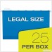 Pendaflex Ready-Tab Reinforced Hanging File Folders Legal Size Assorted Colors 6 Tab 25/BX (42593) - B00016UVP2