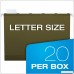 Pendaflex Ready-Tab Reinforced Hanging File Folders Letter Size Standard Green 5 Tab 25/BX (42590) - B0000AQOD2