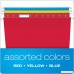 Pendaflex Recycled Hanging Folders Letter Size Assorted Colors 1/5 Cut 25/BX (81612) - B0006HXDKG