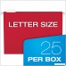 Pendaflex Recycled Hanging Folders Letter Size Assorted Colors 1/5 Cut 25/BX (81612) - B0006HXDKG