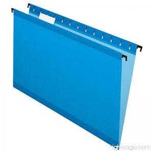 Pendaflex SureHook Reinforced Hanging Folders Legal Size Blue 1/5 Cut 20/BX (6153 1/5 BLU) - B00658MWPC
