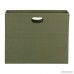 Smead 100% Recycled Hanging File Pocket 3-1/2 Expansion Letter Size Standard Green 10 per Box (64226) - B00NBBGGHG
