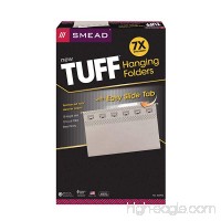 Smead TUFF Hanging File Folder with Easy Slide Tab  1/3-Cut Sliding Tab  Legal Size  Steel Gray  18 per Box (64093) - B002M9GL5U