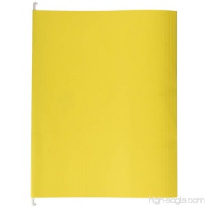 Sparco Hanging Folder 1/5 Tab Cut Letter 25 per Box Yellow(SPRSP5215YEL) - B004XMY516