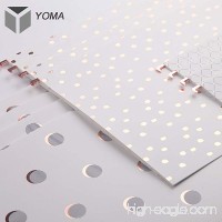YOMA Rose Gold Foil Hanging File Folders  Reinforced 1/5-Cut Tab  Letter Size  12 per Box color - B06Y6JTRFR