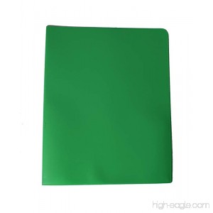 2 Pocket Flexible Plastic Katie's Folder (Pack of 3) for Letter Size Paper (Green) - B0722S4TK2
