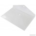 A4 Size Premium Translucent Document Folders 20pcs PVC Envelope with Snap Button Closure - Water & Tear Resistant White - B074C74SY2