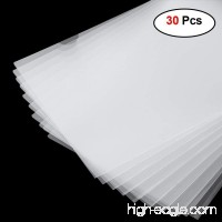 M-Aimee 30 Pack Clear Transparent Document Folder Copy Safe Project Pockets  A4 Size - B07DGSZWF6