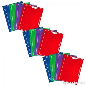 Mead Trapper Keeper 2-Pocket Portfolio 12 x 9.38 x .12 Inches Assorted Colors Pack of 12 - B07C8HSQJG