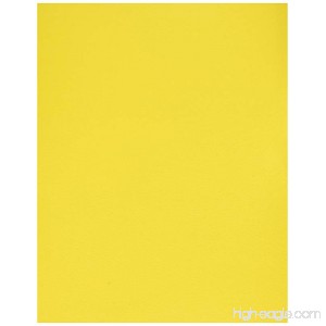 School Smart 84897 Heavy Duty 2 Pocket Folder - 8 1/2 x 11 inch - Pack of 25 - Yellow - B003U6VUMS