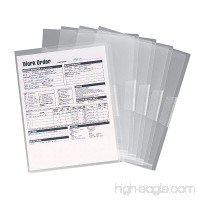 Smead Organized Up Poly Translucent Project Jacket  Letter Size  Clear  5 per Pack (85751) - B004N1PD5Y