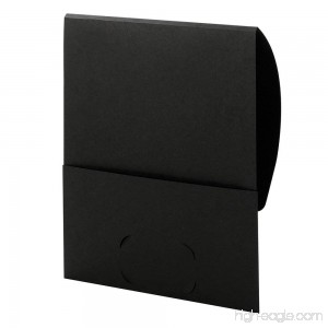 Smead Organized Up Stackit File Folder One Pocket Letter Size Textured Stock Black 10 per Pack (87913) - B0085IQ292