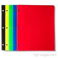 Up&Up 2 Pocket Poly Portfolios pack of 5 Plastic Folders (multi) - B01L9JHXN2