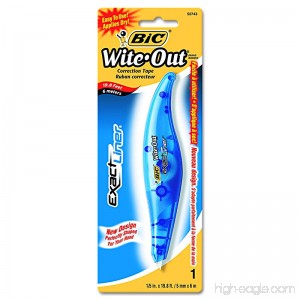 BIC White-Out Exact Liner Correction Tape Pen Non-Refillable 1/5 Inch x 236 Inches (WOELP11) - B003W100UO