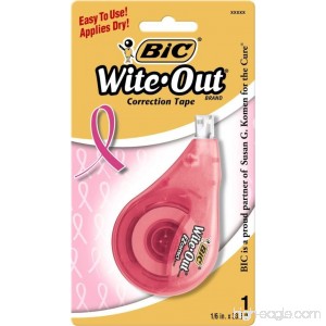BIC Wite-Out Brand EZ Correct Correction Tape Supporting Susan G. Komen 6-Count (6 packs of 1 each) - B001O9C248
