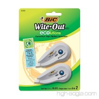 BIC WOETP21 Wite-Out Ecolutions Mini Correction Tape White 1/5 x 235 2/Pack - B009R5JEII